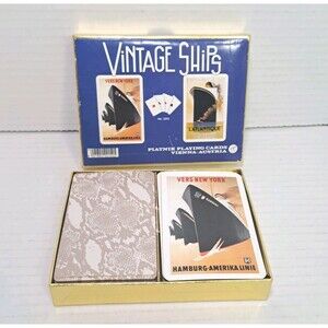 Vintage Piatnik Sailing Ship Playing Cards Made in Austria Vienna Lot of 2 Decks
